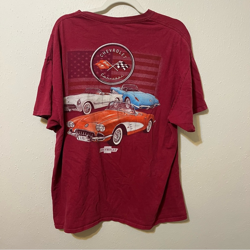 Joe Blow Chevrolet Burgundy C1 Corvette Inspired Men’s tee